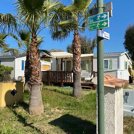 Mobile-home Dans Camping 4 Etoiles Les Pins Maritime Кемпинг *